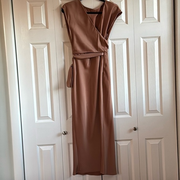 BHLDN | Louisa Satin Charmeuse | Midi Dress | size S - Picture 5 of 11